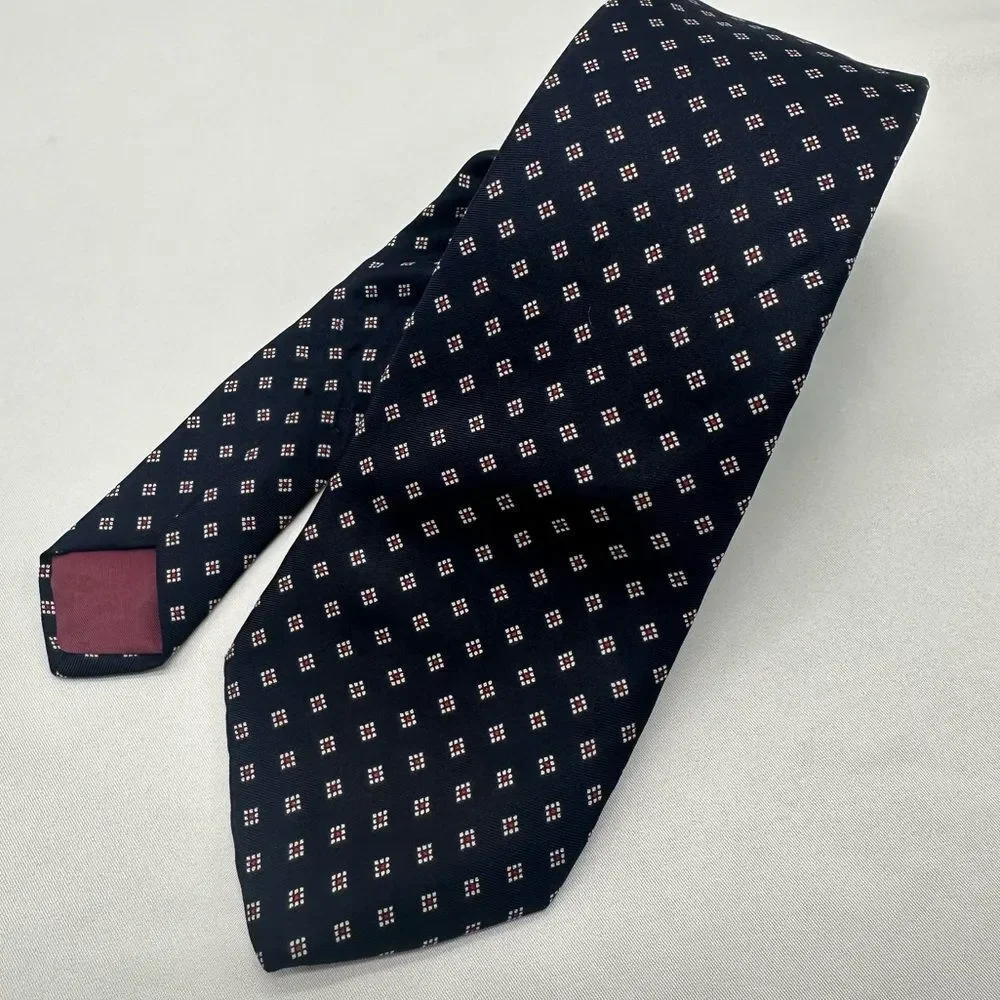 Andhurst Mens‎ 100% Silk Tie Necktie,Navy Blue tie,business tie,silk tie